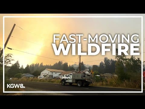 Fire near Hagg Lake threatening community of Cherry Grove in Washington County