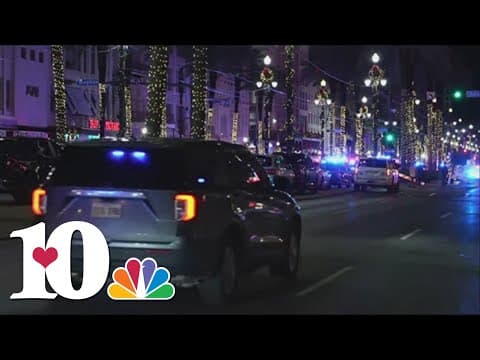 Suspect who drove pickup truck into Bourbon Street crowd fired at two New Orleans police officers