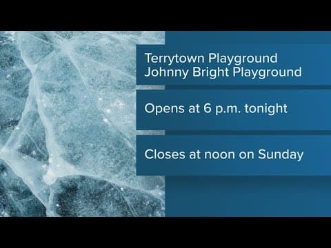 Warming centers reopen Friday night