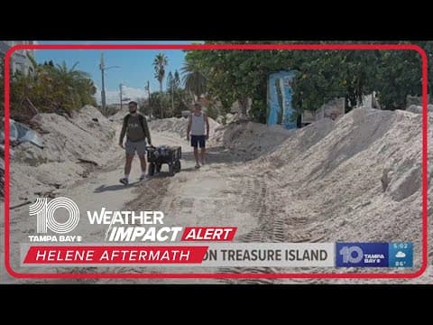Treasure Island community sifts through sand from Helene