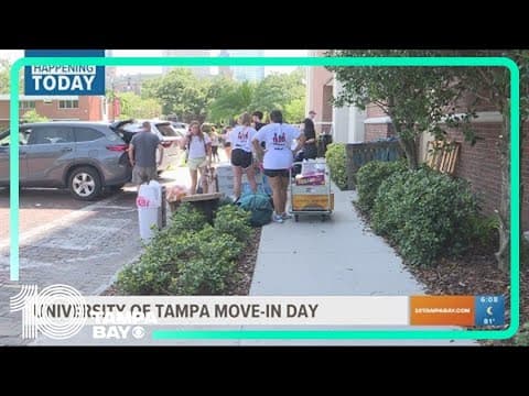 University of Tampa students move in this week