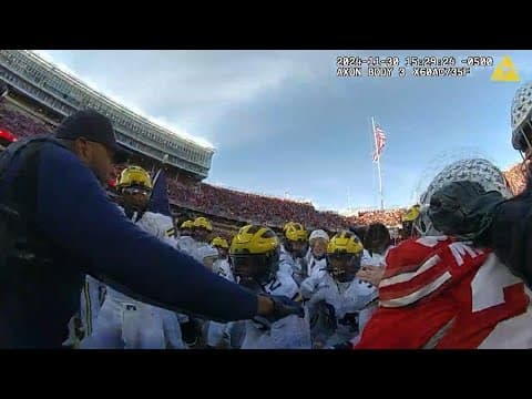 Bodycam video of Ohio State-Michigan brawl released