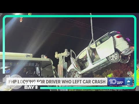 Hillsborough Police looking for driver who abandoned vehicle after accident