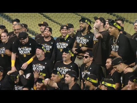 Gearing up for the San Diego Padres' first playoff game