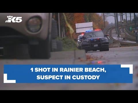 1 injured in Rainier Beach shooting, suspect in custody