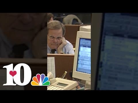 Coworkers gathered to unveil a new bench dedicated to WBIR legend Bill Williams