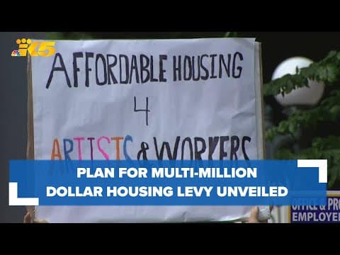 Seattle council member unveils plan for multi-million dollar low-income housing levy
