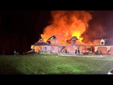 No injuries in overnight house fire in Martinsville