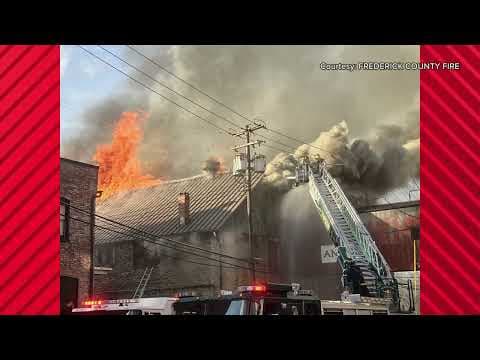 3 alarm fire in Frederick County