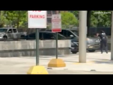 Witness video shows tense moments of downtown Houston shooting