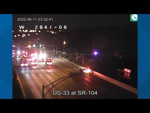 1 dead, 3 injured in crash on SR-104 near US-33