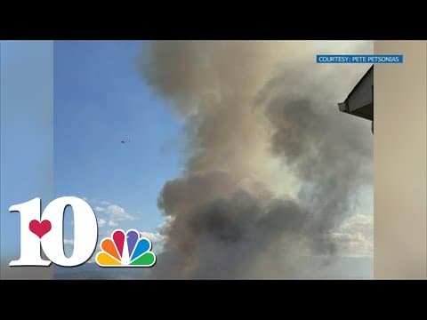 Fire near Dollywood "close to some cabins"