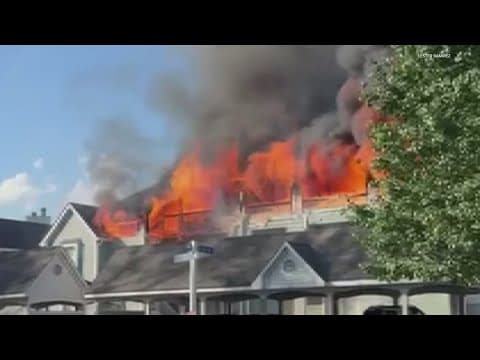 Firefighters, residents injured in massive apartment fire on Indy's west side