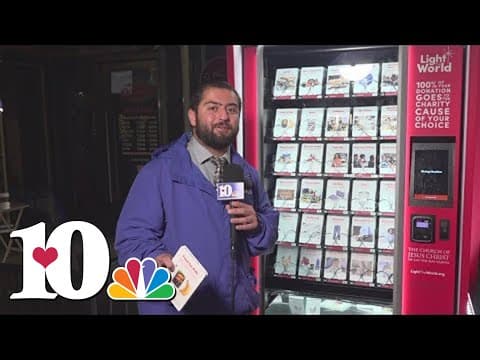 Giving Machine placed downtown to make donating easy and convenient this holiday season