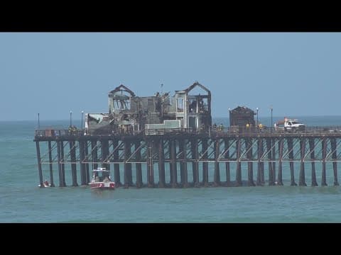 Fire officials continue to monitor Oceanside Pier blaze