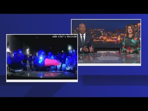 Dashcam video shows crowd in Springfield swarm police car