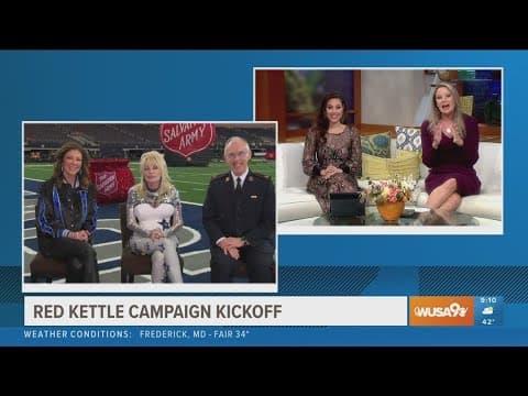 Music Legend Dolly Parton helps kick off the 2024 Salvation Army Red Kettle Campaign