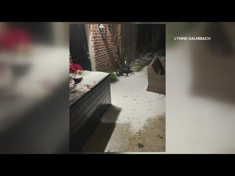 Hail storm hits Mandeville, Slidell, Hammond