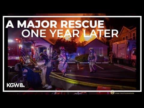 Firefighters mark one-year anniversary of Portland adult care facility rescue