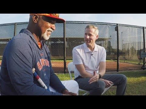 Dave Clark, who makes return to Astros as coach, talks to KHOU 11's Jason Bristol