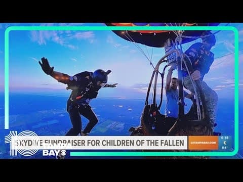 Organization aims to break skydiving record while fundraising to support kids of fallen warriors