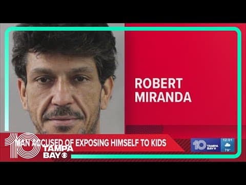 Man accused of exposing himself to kids