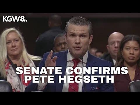 Senate confirms Pete Hegseth as Trump's defense secretary in tie-breaking vote