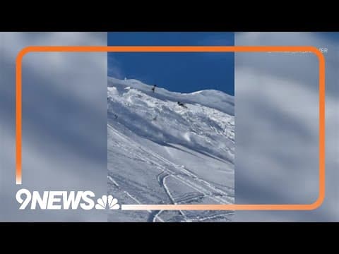 Caught on camera: Snowmobilers escape avalanche in Colorado backcountry Saturday