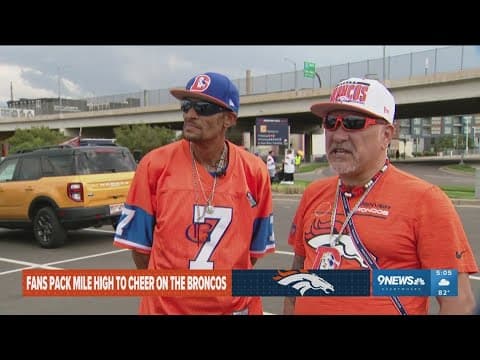 Fans pack Mile High to cheer on the Broncos