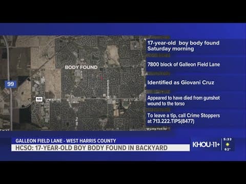 HCSO: Teen found shot to death in backyard of Cypress-area home