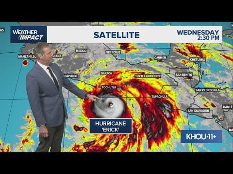 Hurricane Erick is now Category 3