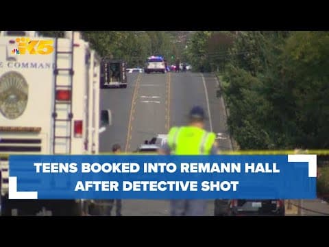 Teens booked for attempted murder after Tacoma detective shot in shoulder
