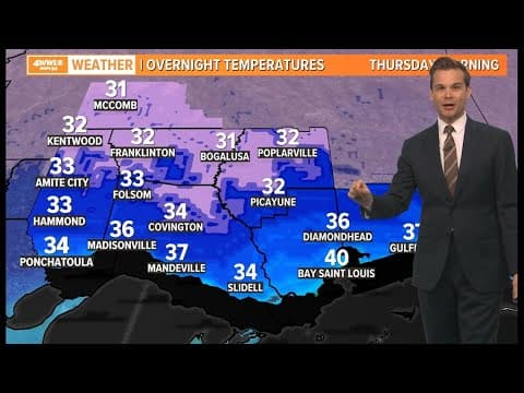Weather: Windy & Chilly, Northshore freeze possible tonight