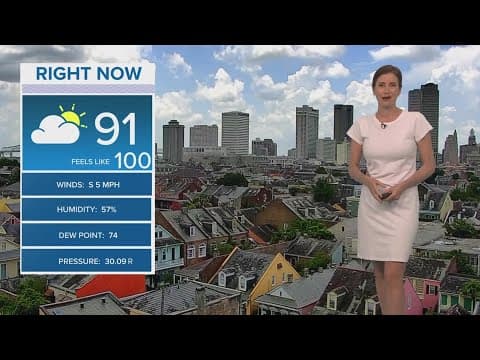 New Orleans Weather: July heat and scattered storms this week