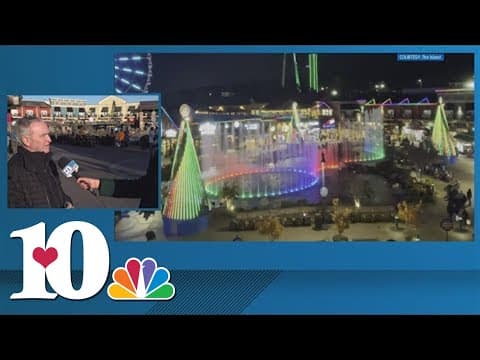 Families working in last-minute Christmas fun