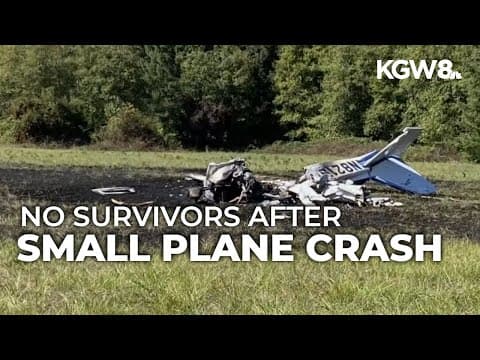 Small plane crashes near Battle Ground airstrip, leaving no survivors