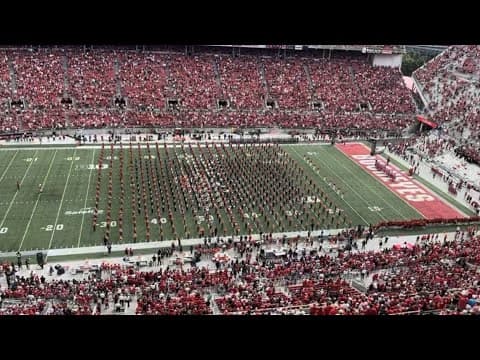 Alumni Band, Ohio State Marching Band perform 'Carmen Ohio'