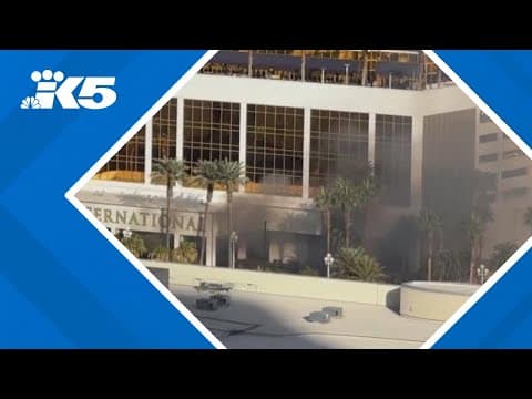 1 person dies when truck catches fire and explodes outside Trump's Las Vegas hotel