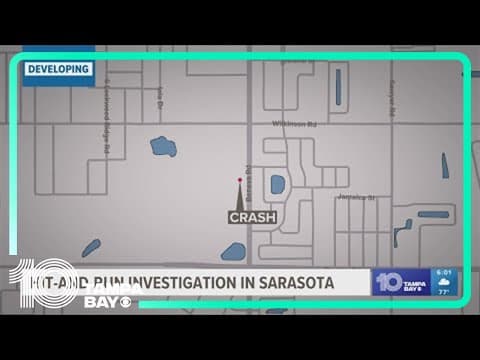 Law enforcement investigating fatal hit and run in Sarasota