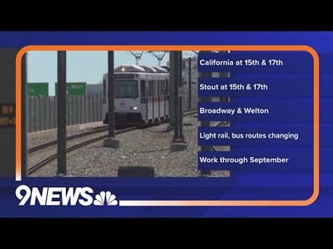 RTD crews to work on downtown light rail reconstruction project