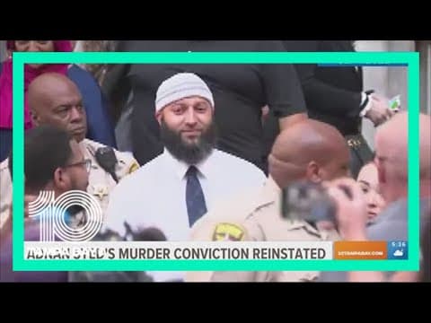 Adnan Syed's murder conviction reinstated