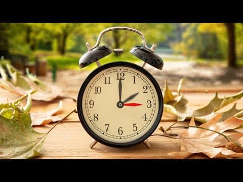 Daylight saving time ends Sunday