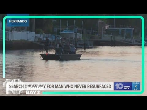 Authorities investigate possible drowning off Hernando Beach