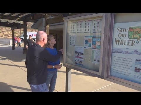 Outdated missing children posters at Caltrans rest stops