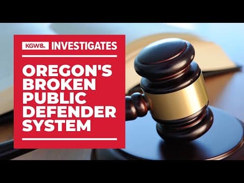 The impact of Oregon's broken public defender system | Full series