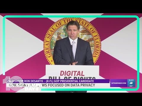 DeSantis signs 'digital bill of rights' with focus on data privacy