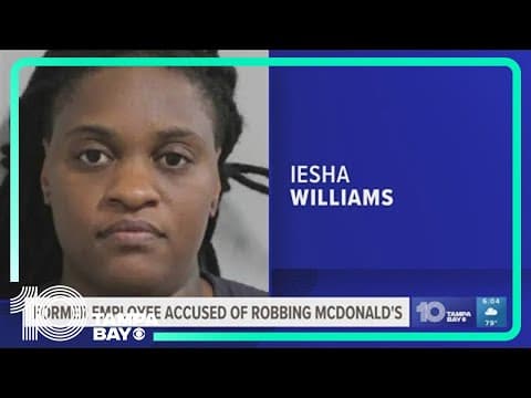 Former Lakeland McDonald's employee accused of robbing the fast food restaurant