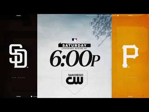 Padres vs Pirates | Saturday, May 31 on CW San Diego