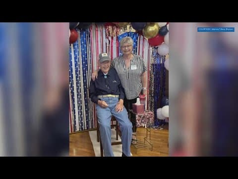 WWII hero credited with saving 10 lives during conflict celebrates 100th birthday