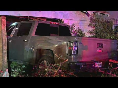 Pickup truck crashes into Fort Worth home, driver flees scene